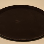 Serveringsbrett, Sort Ø Ca. 23cm Non-slip.