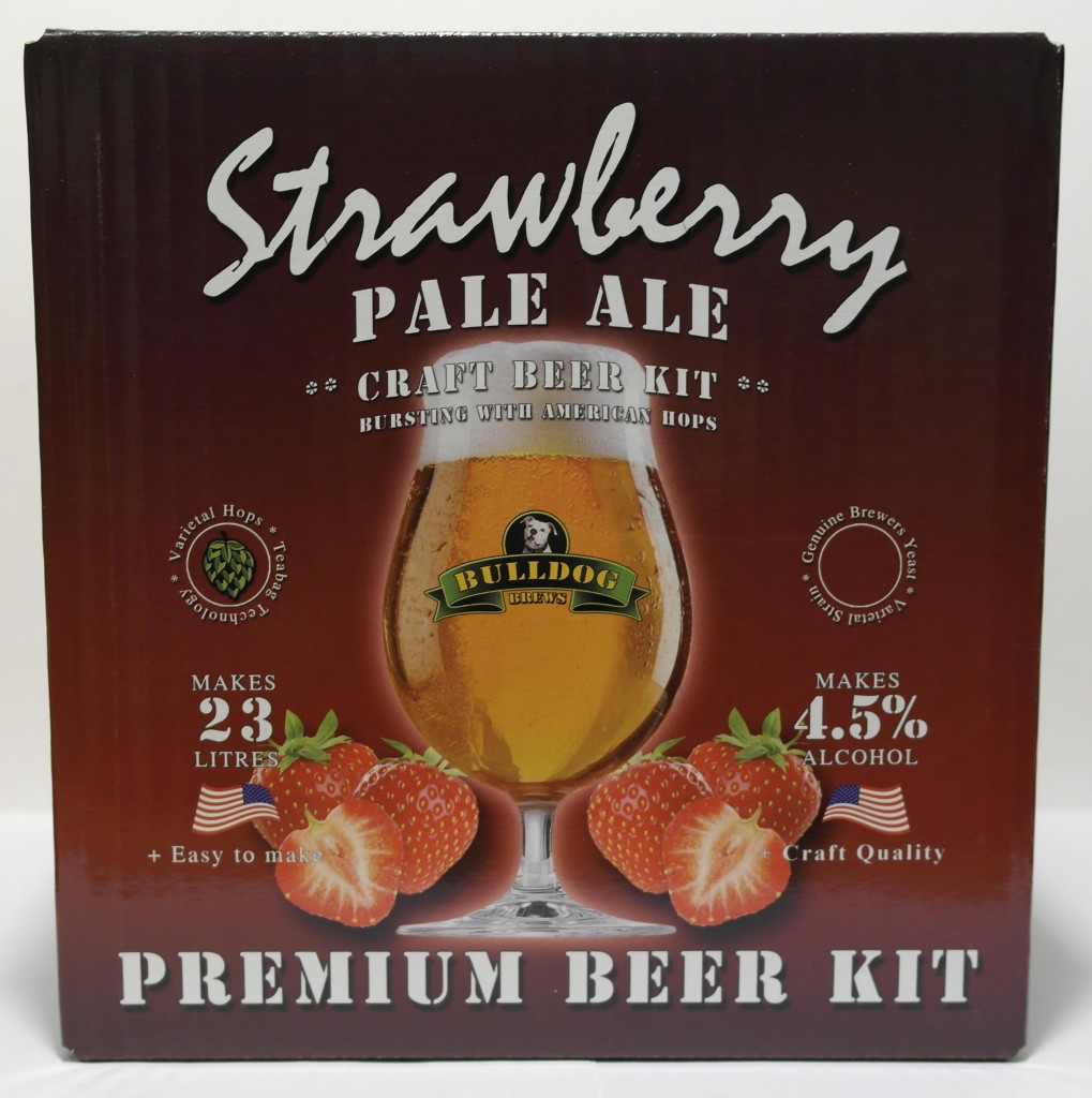 Bulldog Brews Strawberry Pale Ale. 3,1 kg ølsett. 23 liter.