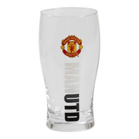 Manchester United pint glass