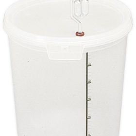 Gjæringsspann 30 Liter, Med Lokk og Gummiforing til Gjærlås