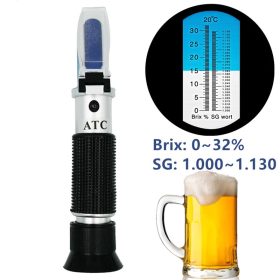 Refraktometer for måling av Brix og alkohol . brukes ved ølproduksjon.
